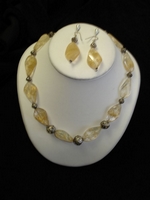 collier citrine bracelets boucles d'oreille pierres semi-précieuses argent bijoux : la boutique de Nora vous propose des créations uniques réalisées en pierres semi-précieuses